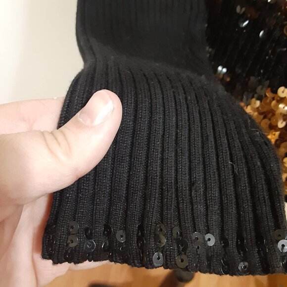 Berek Takako Sakon Vintage Full Zip Sequin Sweater Jacket Women's Large - Picture 4 of 13